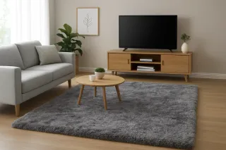 Tappeto Grigio Grande 230x160 cm