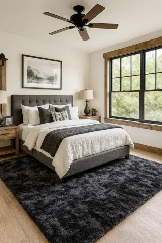 Tappeto Grigio Grande 230x160 cm