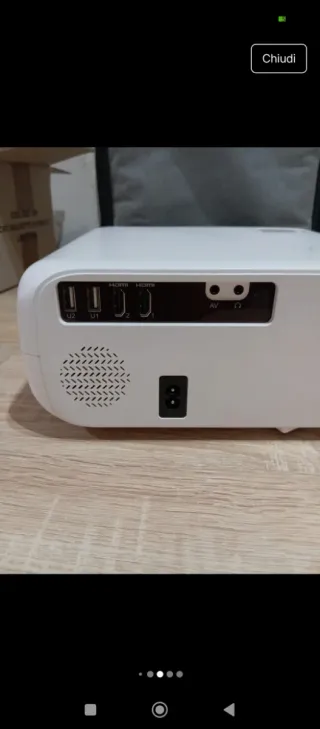 Proiettore Wimius bianco e grigio