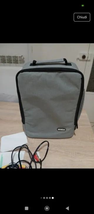 Proiettore Wimius bianco e grigio