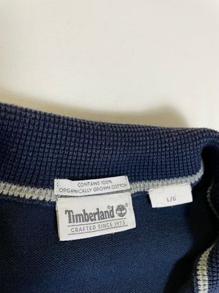 Jersey Timberland cuello alto de Punto Azul Marino