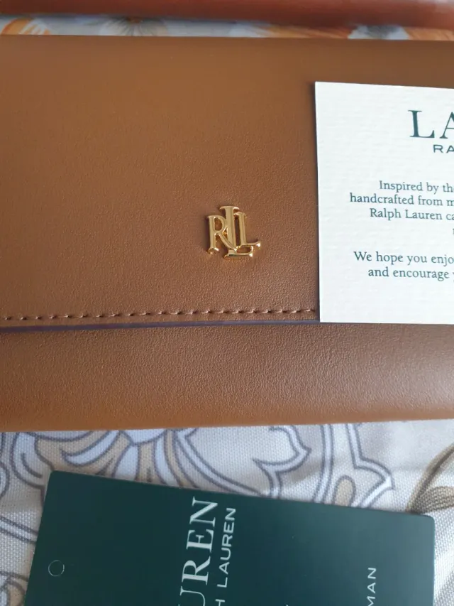 Confezione da 2 portafogli Lauren Ralph Lauren Marrone