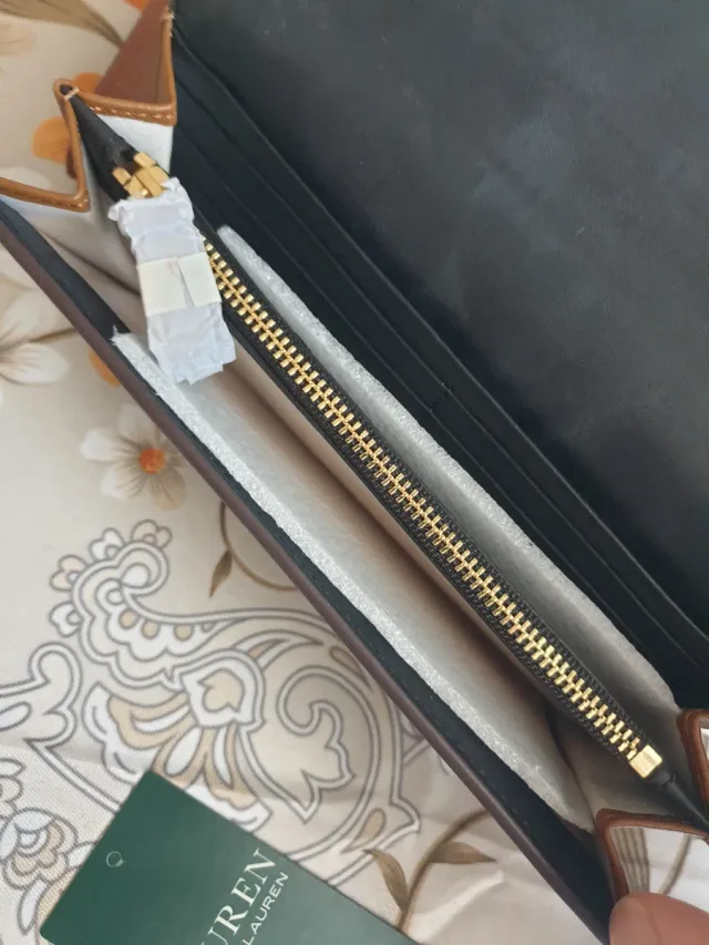 Confezione da 2 portafogli Lauren Ralph Lauren Marrone