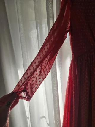 Vestido largo de plumeti