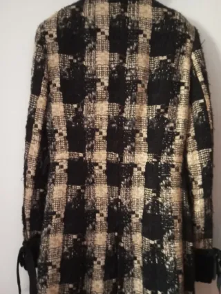 Abrigo cuadros terciopelo