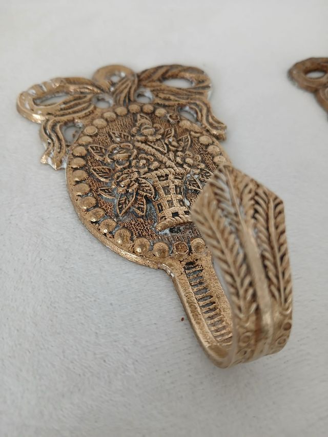 Pareja Colgadores Vintage Florales