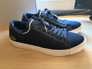 Zapatillas Lacoste Azul Marino y Blanco