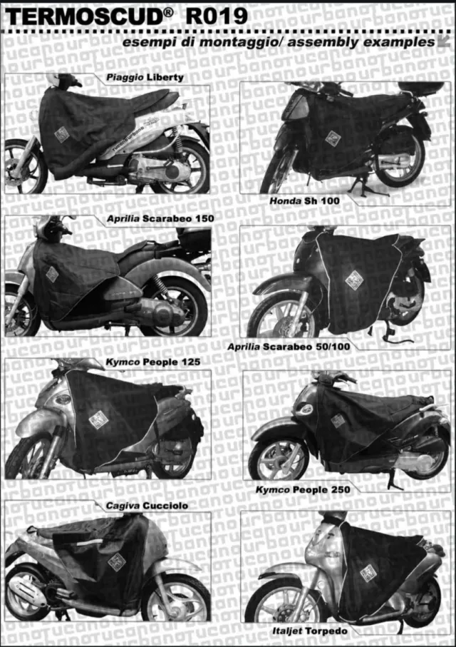 Cubrepiernas Moto Tucano Urbano Termoscud R019N