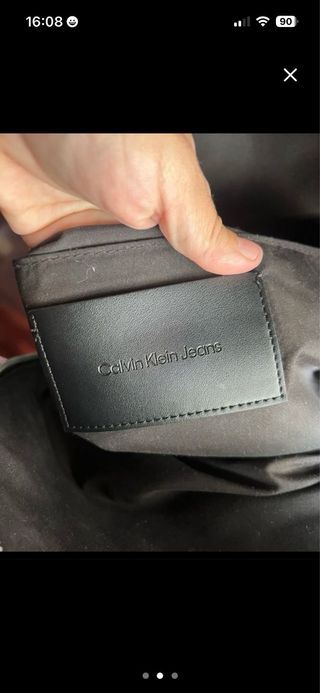 Mochila Calvin Klein Jeans Beige y Negra