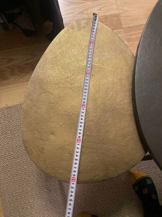 Tavoli Ausiliari in Metallo Nero e Dorato (x2)