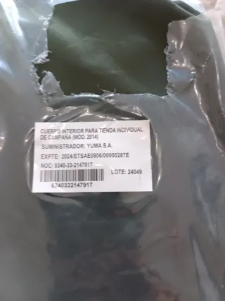 Tienda de campaña militar camuflaje