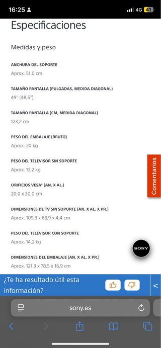 Smart TV Sony Bravia 49 KD-49XD8005