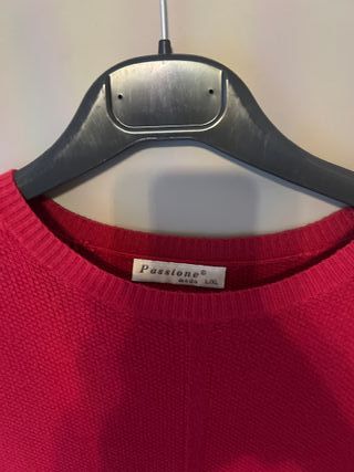 Abito in maglia rosso
