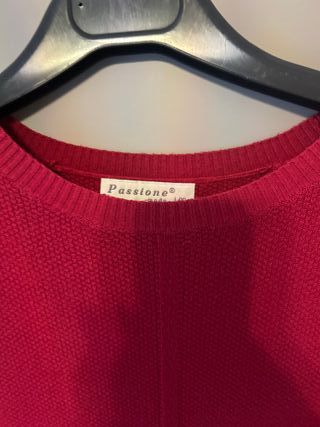 Abito in maglia rosso