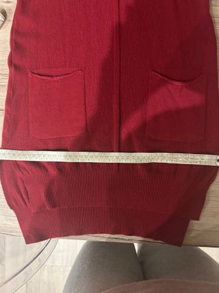 Abito in maglia rosso