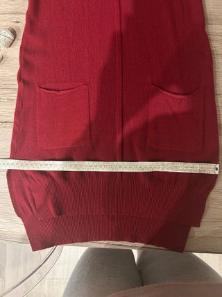 Abito in maglia rosso