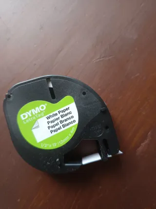 Rollo cinta Dymo LetraTag Blanco