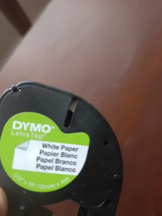 Rollo cinta Dymo LetraTag Blanco
