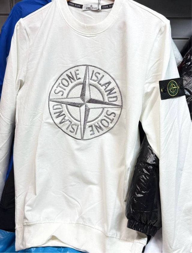 Sudadera Stone Island Blanca