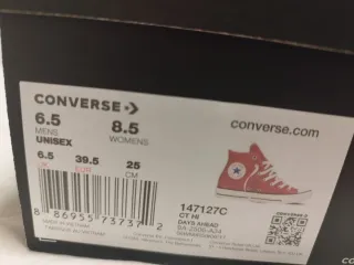 Converse Rojas Talla 38 Nuevas
