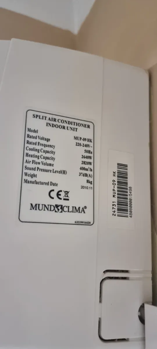 Aire Acondicionado Mundoclima Blanco