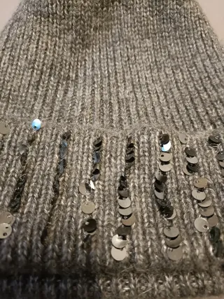 Berretto morbido con paillettes