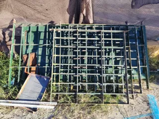 Rejas de hierro verdes