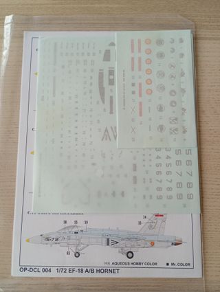 F-18 A + CALCAS ESPAÑA MAQUETA HOBBY BOSS 1/72