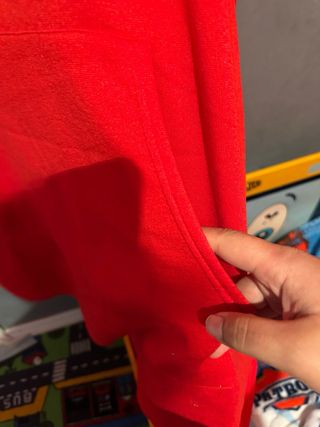 Vestido Sudadera Rojo Talla 5XL