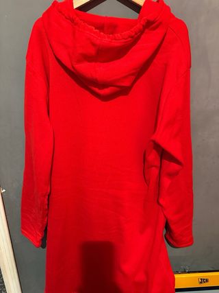 Vestido Sudadera Rojo Talla 5XL