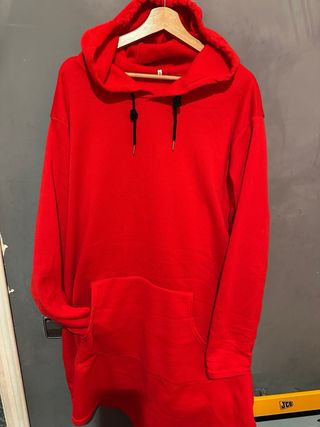 Vestido Sudadera Rojo Talla 5XL