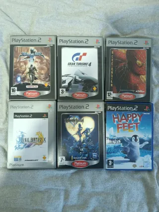 Lote 6 juegos PS2