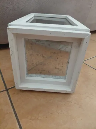 Lanterna legno e ferro H 45 cm