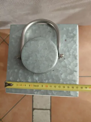 Lanterna legno e ferro H 45 cm