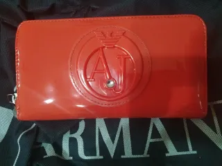 Borsa Armani vernice corallo