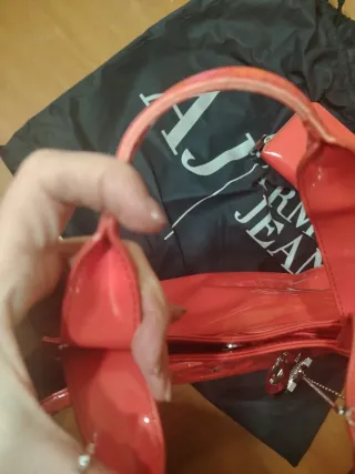 Borsa Armani vernice corallo