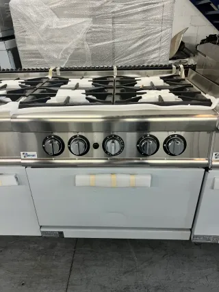 Cocina a gas Luxury 4 fuegos con horno