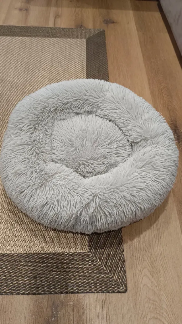 Cama redonda para mascotas suave diámetro 50 cm