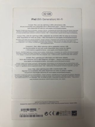 Apple iPad 2018 9.7” 6ª gener 32 GB plata perfecto