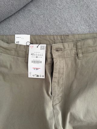 Pantalón Zara Skinny Fit Hombre Talla 42 Verde