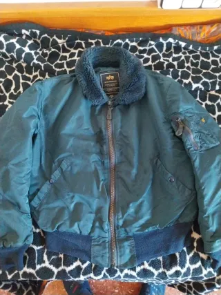 Cazadora Alpha Industries verde/azul