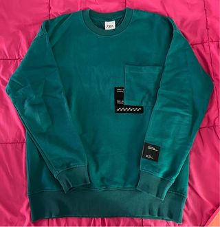 Sudadera Zara Verde