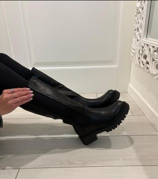 Stivali neri donna Tg 39 con elastico nuovo