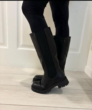 Stivali neri donna Tg 39 con elastico nuovo