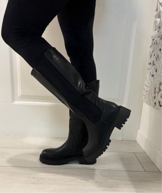 Stivali neri donna Tg 39 con elastico nuovo