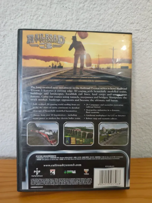 Juego PC Railroad Tycoon 3
