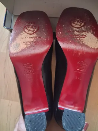 Zapatos  Negros Tacon Sara Navarro