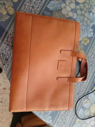 Maletín piel artesanal antiguo