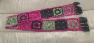 Sciarpa uncinetto granny fatta interamente a mano