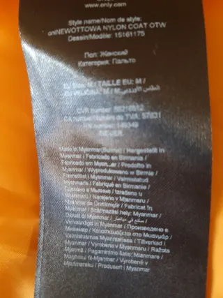 Chaquetón acolchado ONLY talla M